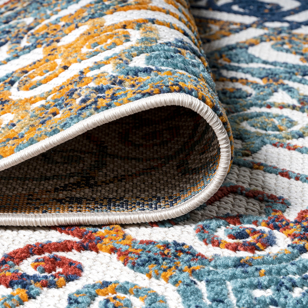 Cetara Ornate Trellis Indoor/Outdoor Runner Rug