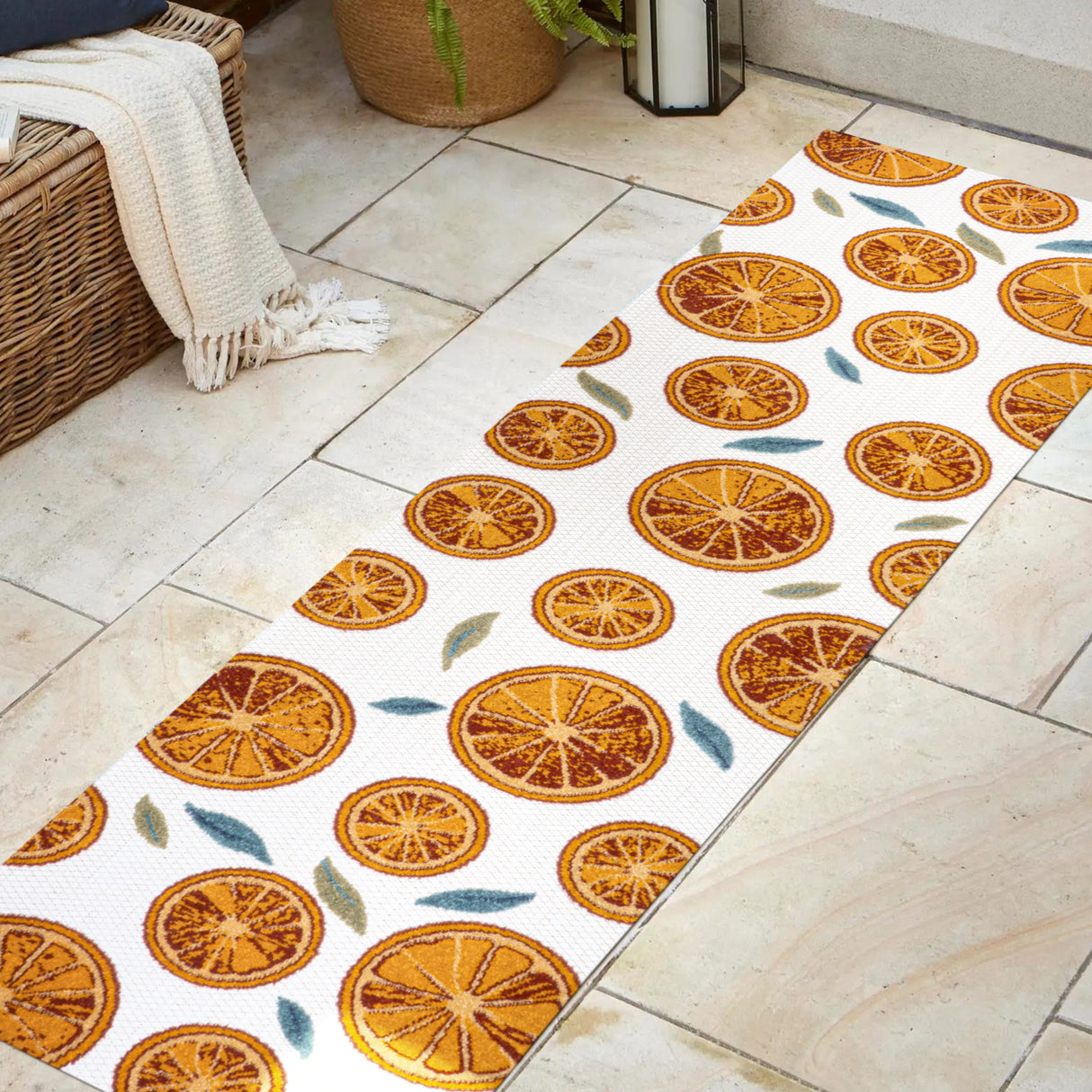 Aranciata-Citrus-Slice-High-Low-Indoor/Outdoor-Runner-Rug-Outdoor-Rugs