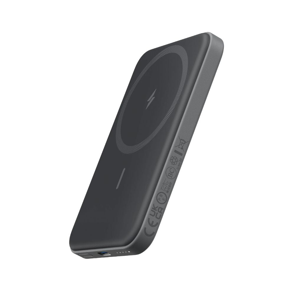 ANKER 621 7.5W (MAG-GO) 5K MAH MAGNETIC WIRELESS BATTERY W/ C-C CABLE (2PK) - BLACK