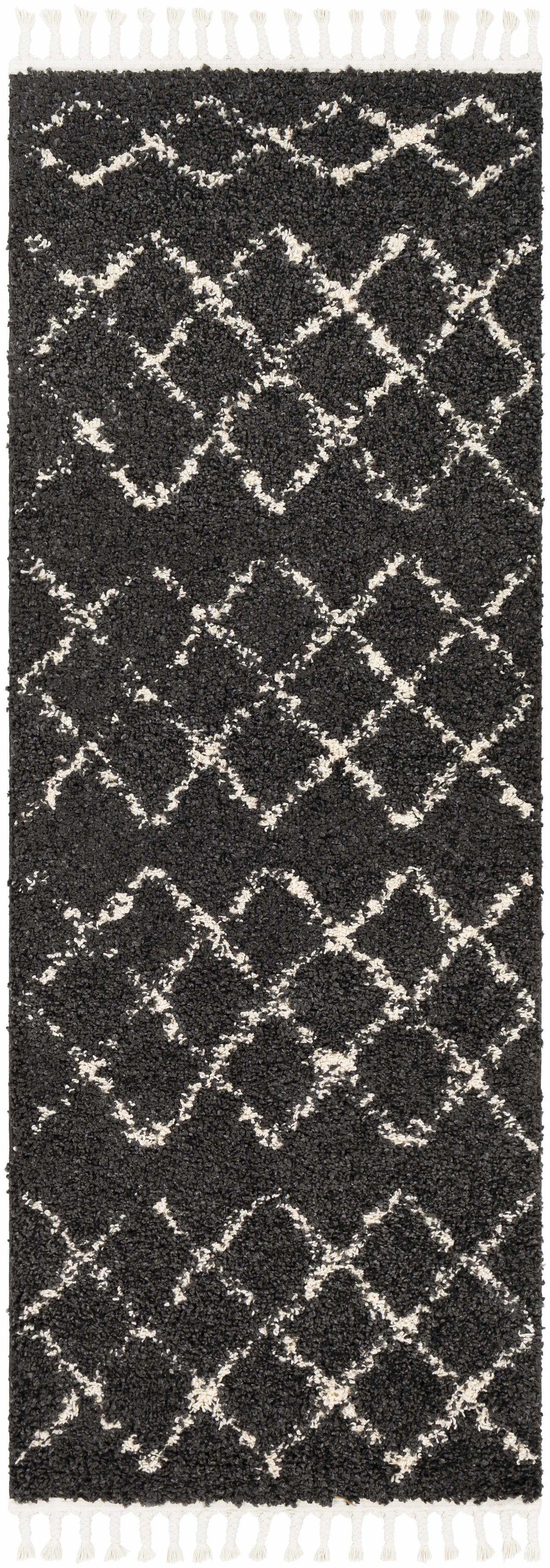 Wallagrass Black Moroccan Shag Rug