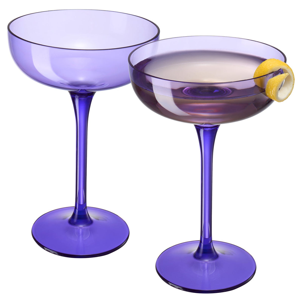 Madrid-Acrylic-Champagne-Coupe-Cocktail-Glassware,-Set-of-2-Champagne-Glasses