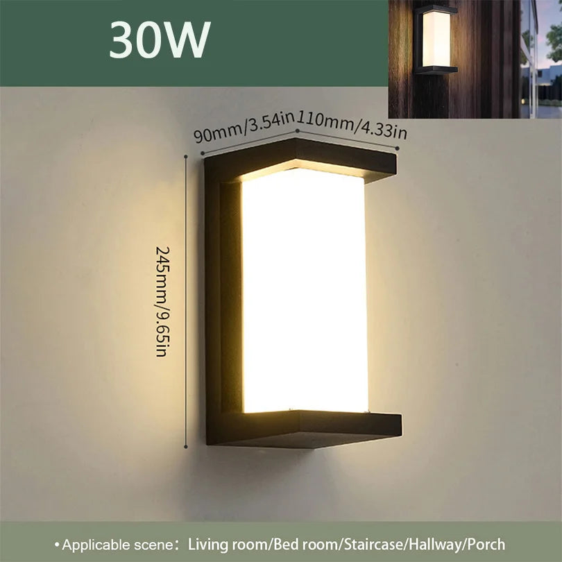 LED Outdoor Wall Light – IP66 Waterproof Motion Sensor Lamp for Porch & Garden