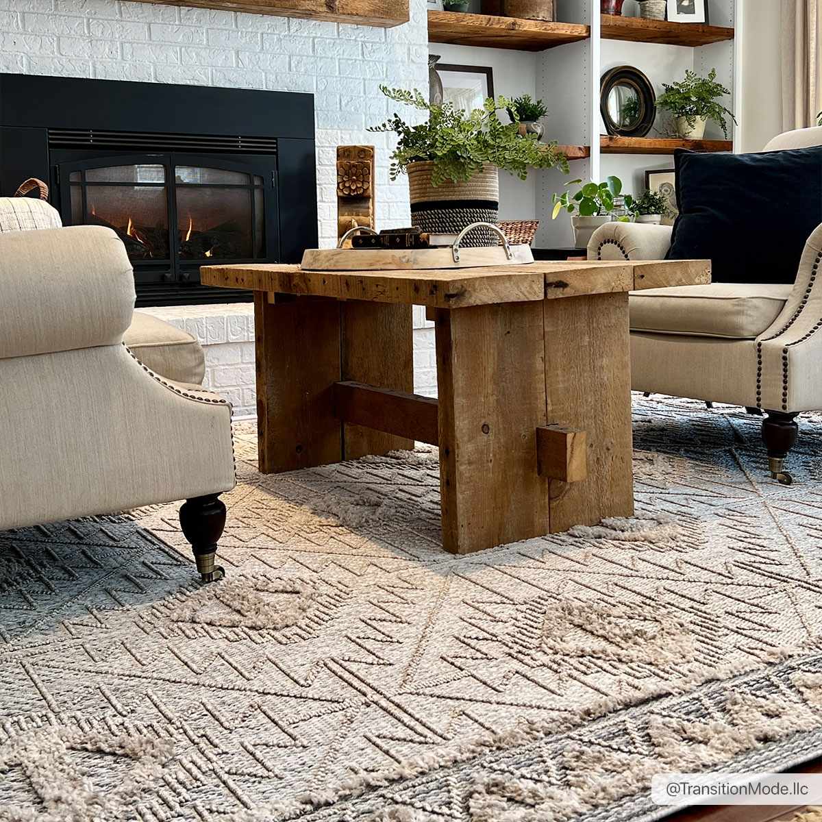 Agoo High-Low Pile Rustic Rug