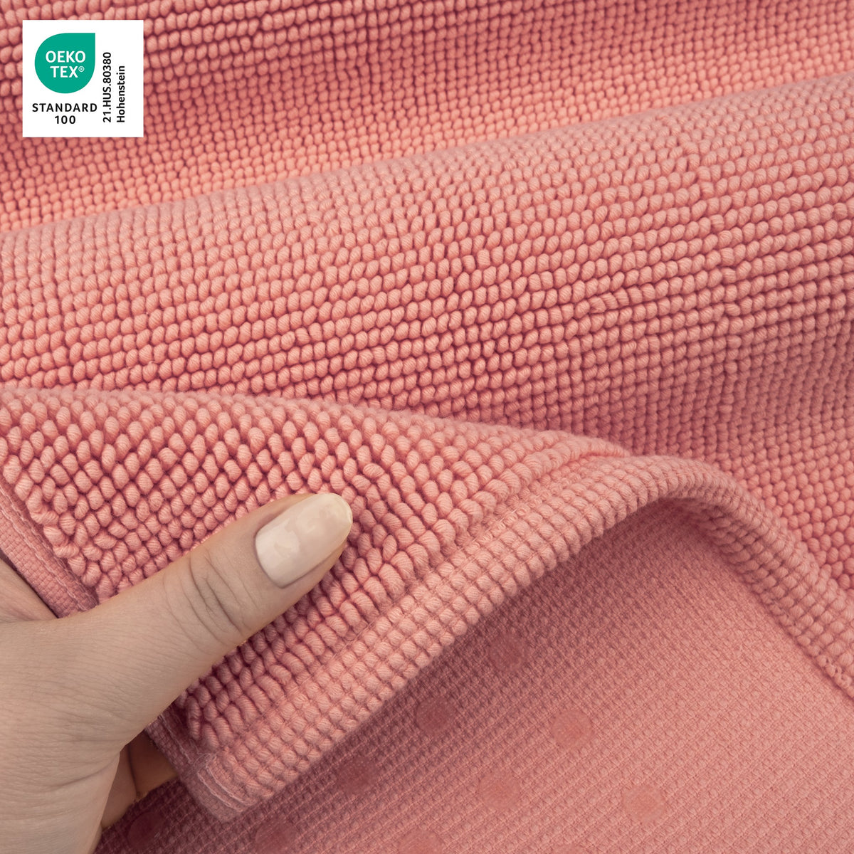 American Soft Linen 100% Cotton Bath Mat Rugs, 20x34 inches with Silicone Backing, Soft Absorbent Grip-Enhanced Bath Mats for Bathroom - 35 Set Case Pack