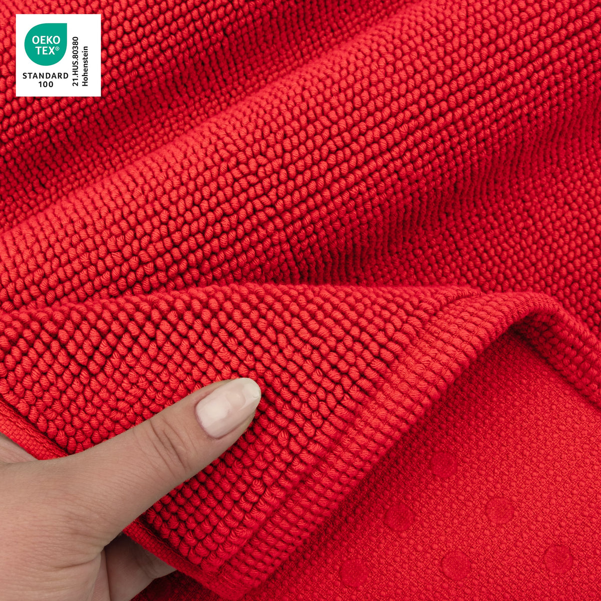 American Soft Linen 100% Cotton Bath Mat Rugs, 20x34 inches with Silicone Backing, Soft Absorbent Grip-Enhanced Bath Mats for Bathroom - 35 Set Case Pack