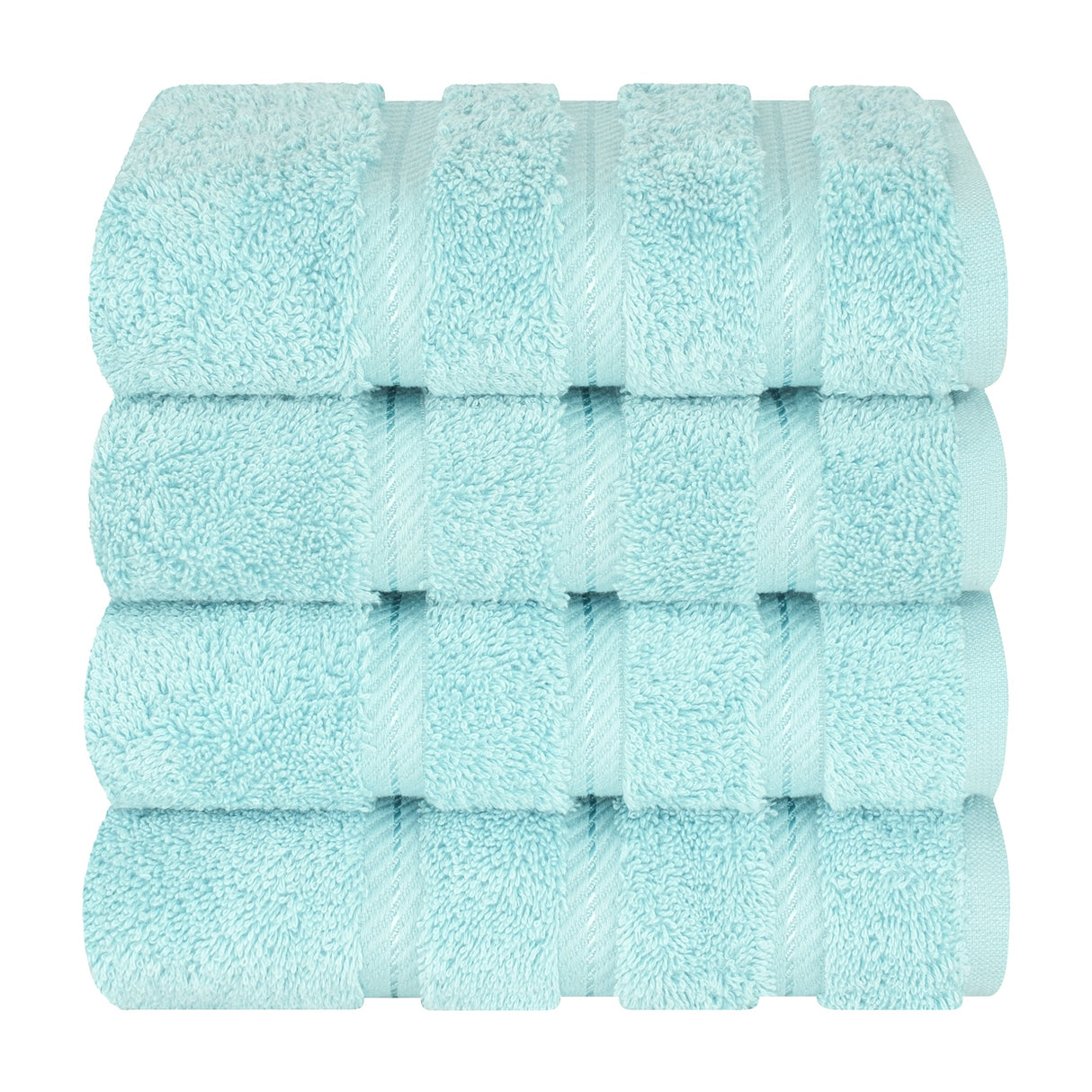 American Soft Linen 100% Cotton Turkish Towels, 4 Pack Hand Towel Set, Super Soft, Absorbent, Quick Dry Premium Towels