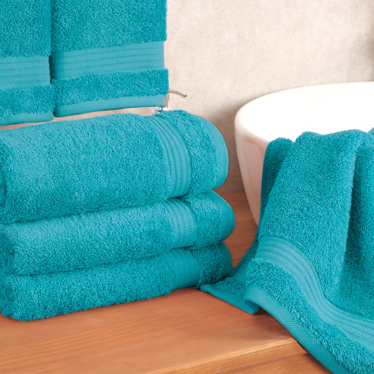 American Soft Linen Bekos 100% Cotton Turkish 4-Piece Hand Towel Sets, Wholesale Luxury Hand Towels