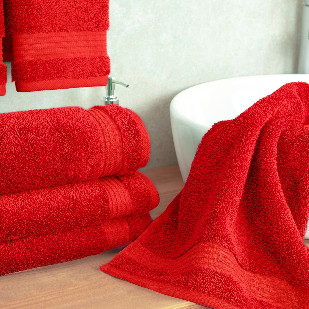 American Soft Linen Bekos 100% Cotton Turkish 4-Piece Hand Towel Sets, Wholesale Luxury Hand Towels