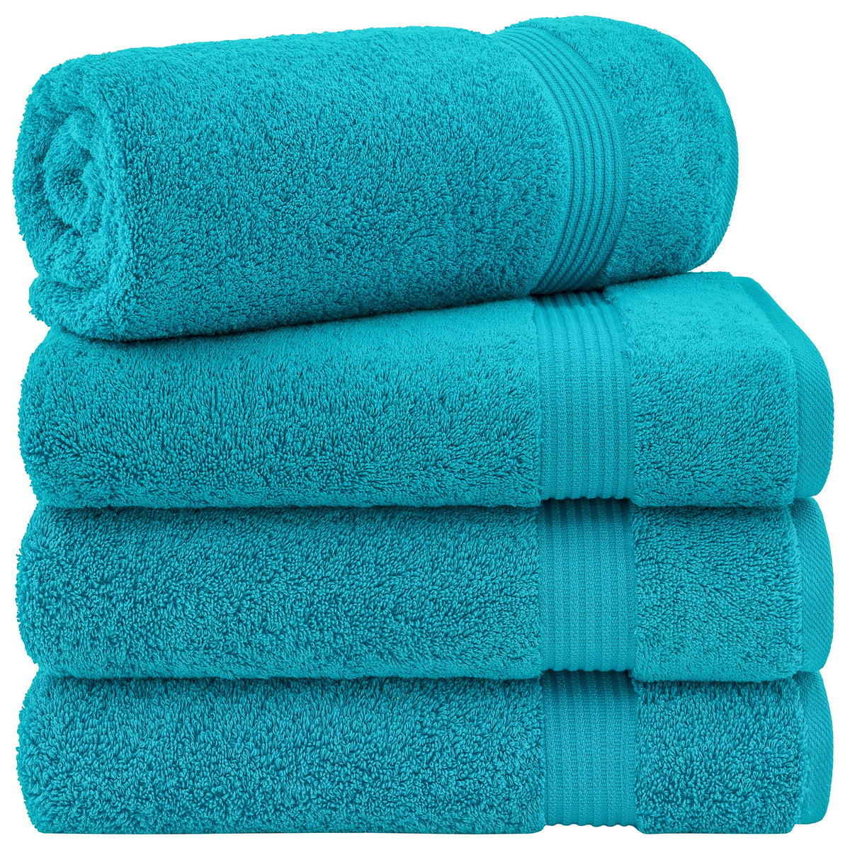 American Soft Linen Bekos 100% Cotton Turkish 4-Piece Bath Towel Sets, Wholesale Luxury Bath Towels