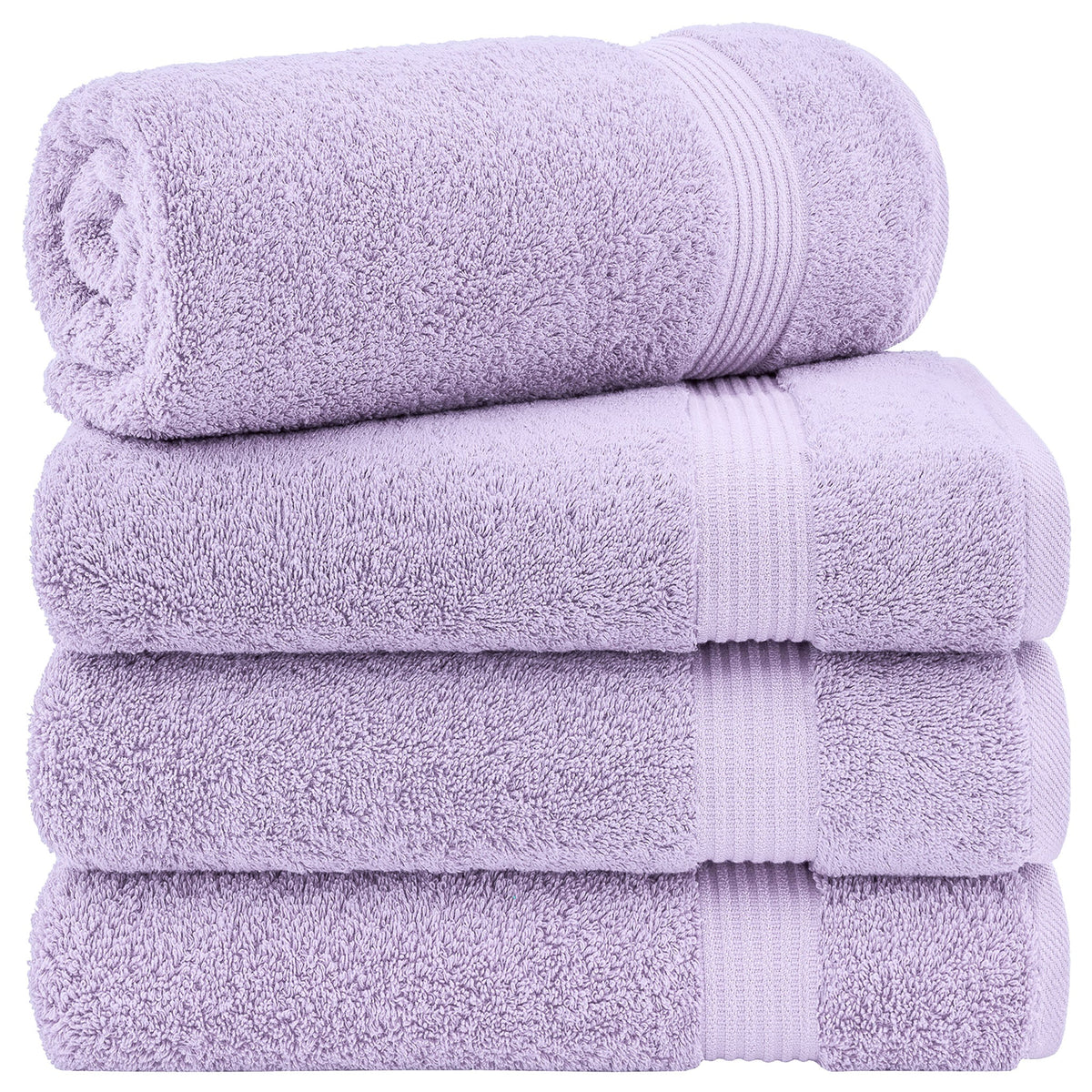 American Soft Linen Bekos 100% Cotton Turkish 4-Piece Bath Towel Sets, Wholesale Luxury Bath Towels