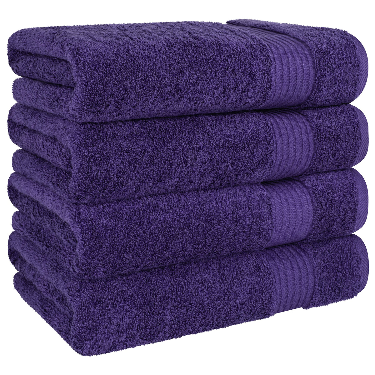 American Soft Linen Bekos 100% Cotton Turkish 4-Piece Bath Towel Sets, Wholesale Luxury Bath Towels
