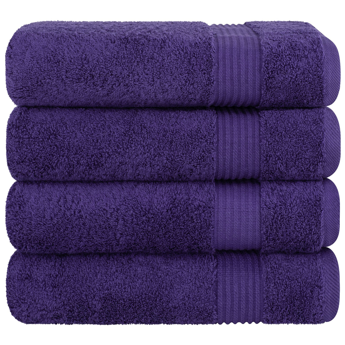 American Soft Linen Bekos 100% Cotton Turkish 4-Piece Bath Towel Sets, Wholesale Luxury Bath Towels