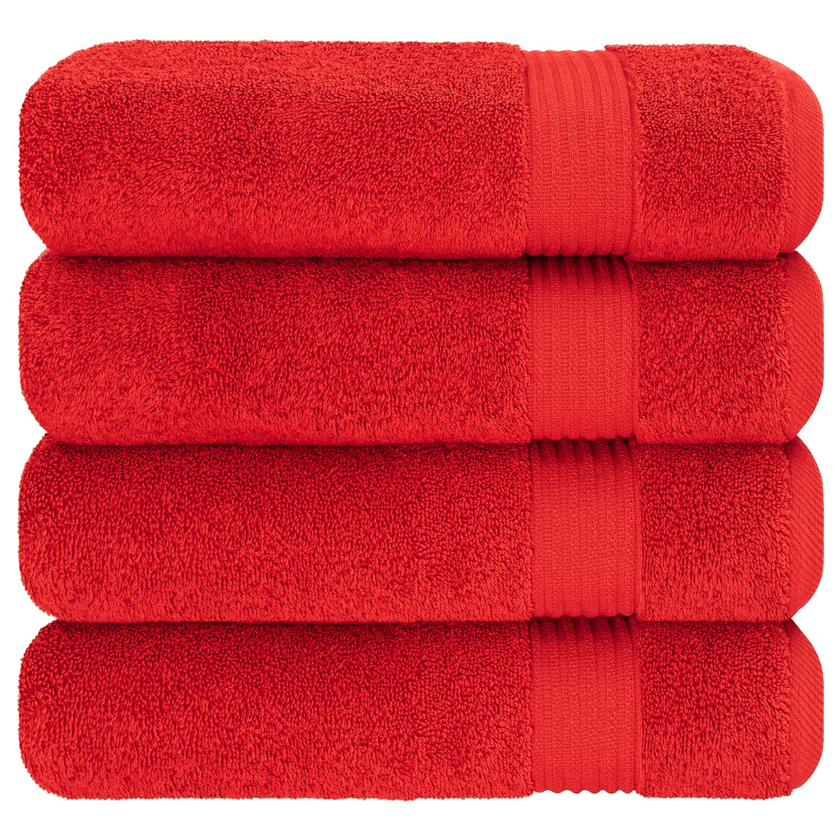 American Soft Linen Bekos 100% Cotton Turkish 4-Piece Bath Towel Sets, Wholesale Luxury Bath Towels