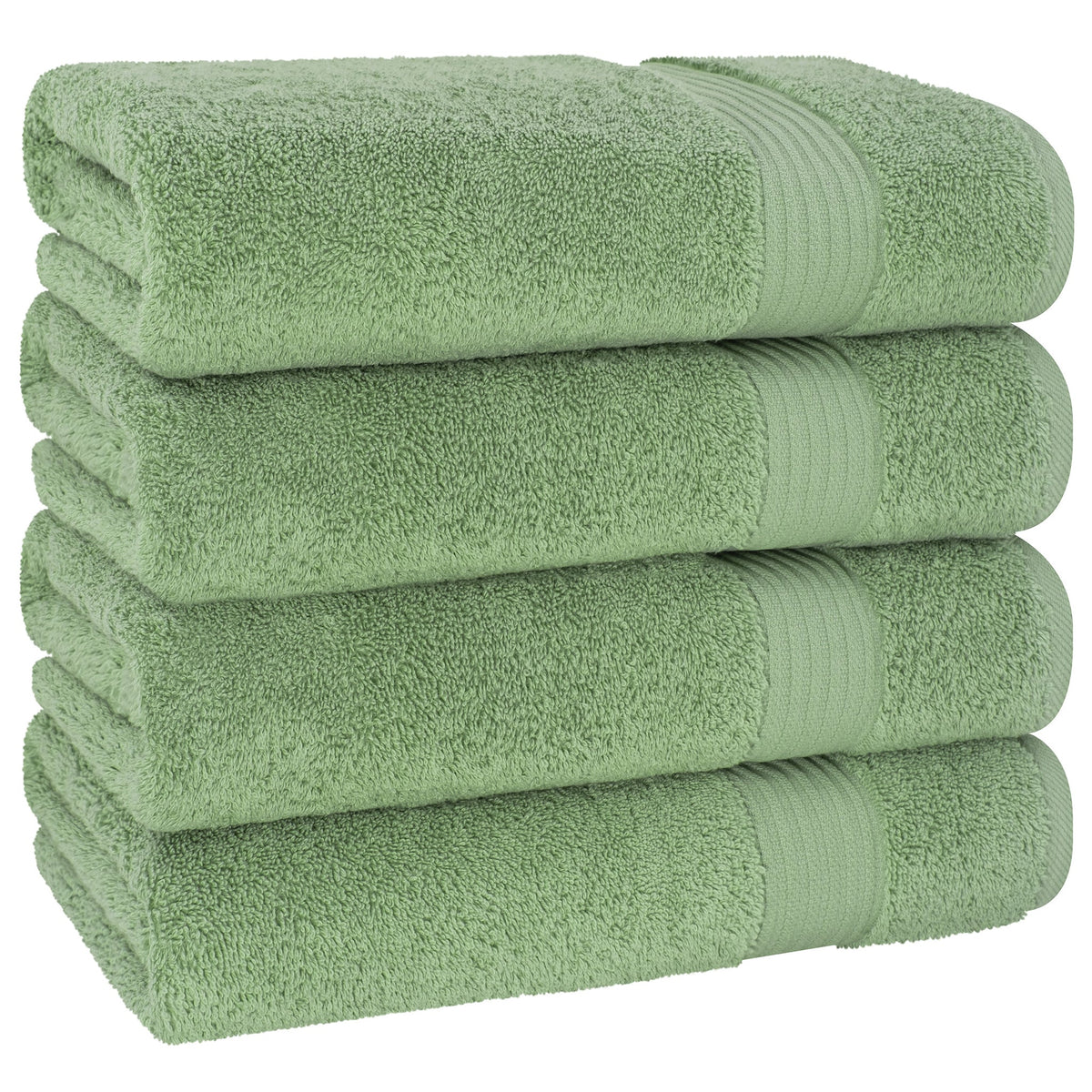 American Soft Linen Bekos 100% Cotton Turkish 4-Piece Bath Towel Sets, Wholesale Luxury Bath Towels