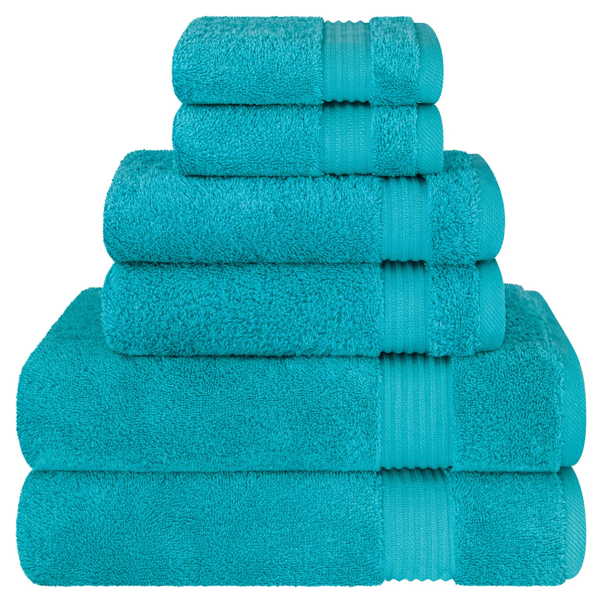 American Soft Linen Bekos 100% Cotton 6-Piece Turkish Bath Towel Sets, Wholesale Luxury Bath Towels