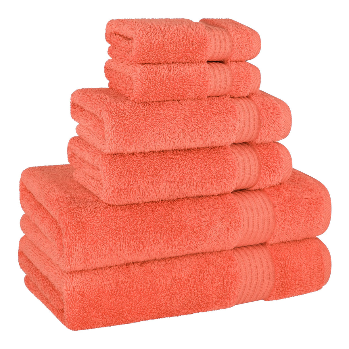 American Soft Linen Bekos 100% Cotton 6-Piece Turkish Bath Towel Sets, Wholesale Luxury Bath Towels