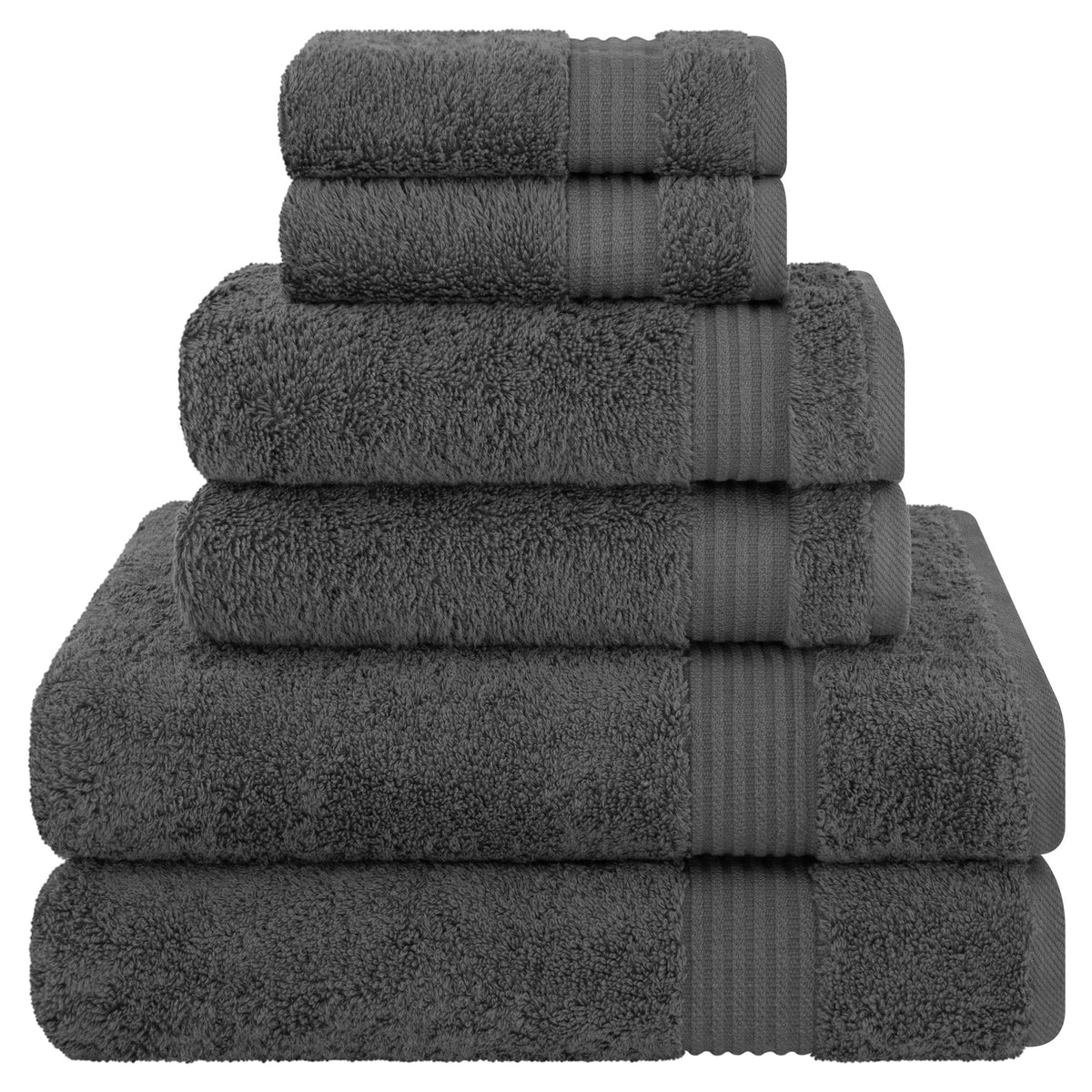 American Soft Linen Bekos 100% Cotton 6-Piece Turkish Bath Towel Sets, Wholesale Luxury Bath Towels