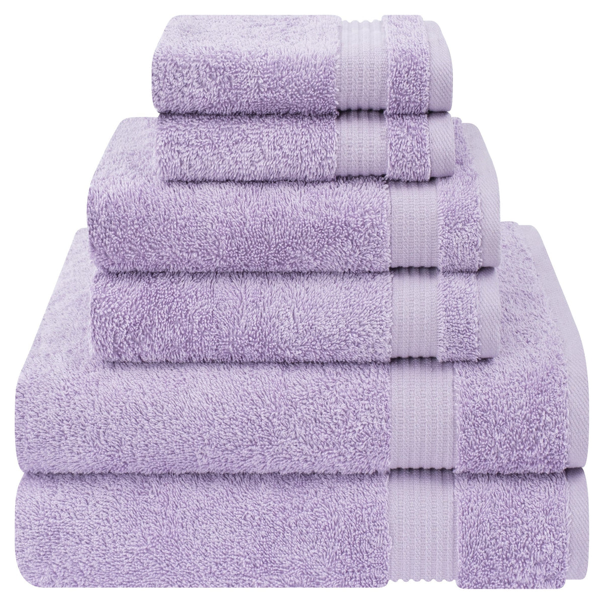 American Soft Linen Bekos 100% Cotton 6-Piece Turkish Bath Towel Sets, Wholesale Luxury Bath Towels