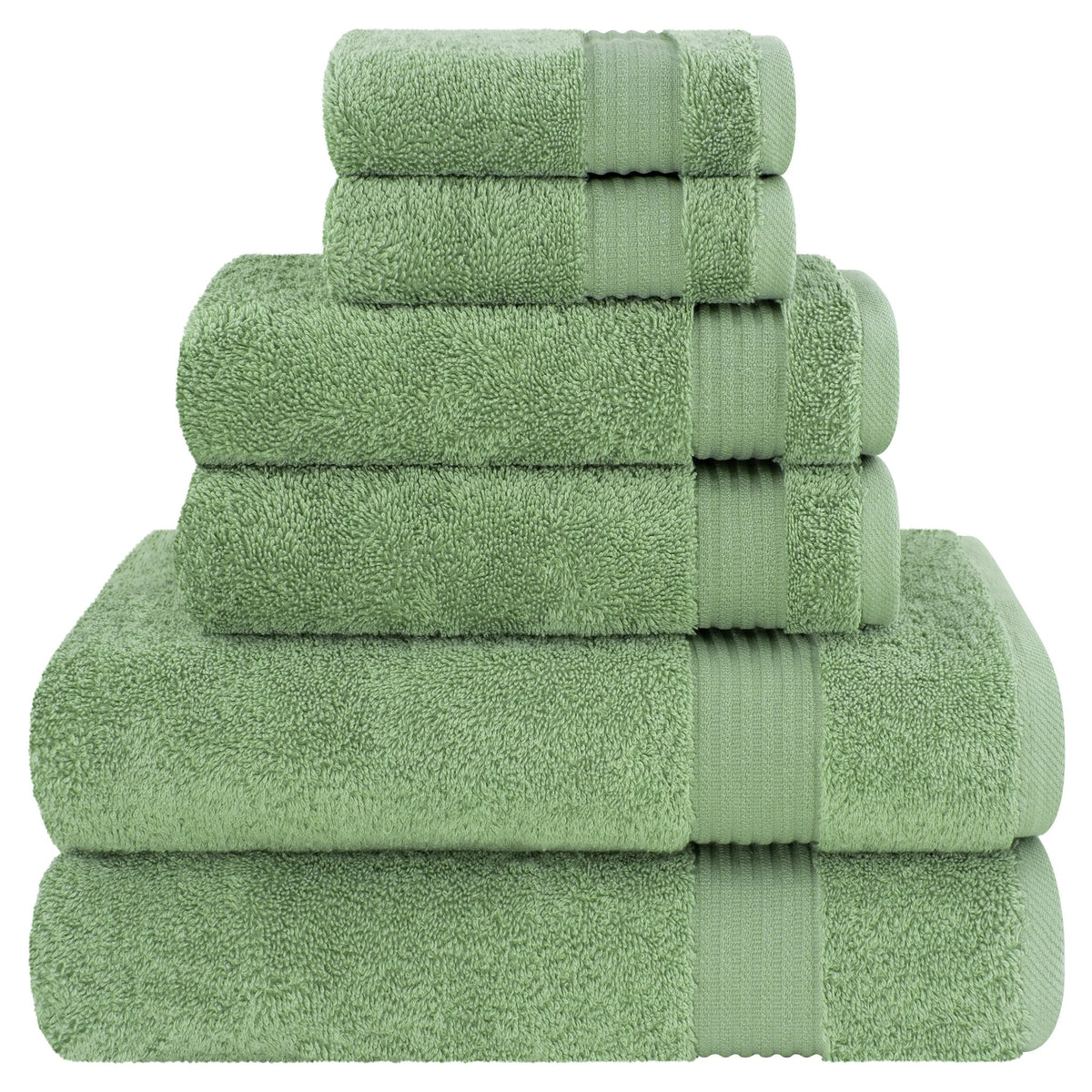 American Soft Linen Bekos 100% Cotton 6-Piece Turkish Bath Towel Sets, Wholesale Luxury Bath Towels