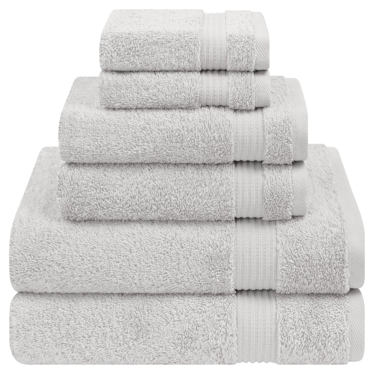 American Soft Linen Bekos 100% Cotton 6-Piece Turkish Bath Towel Sets, Wholesale Luxury Bath Towels