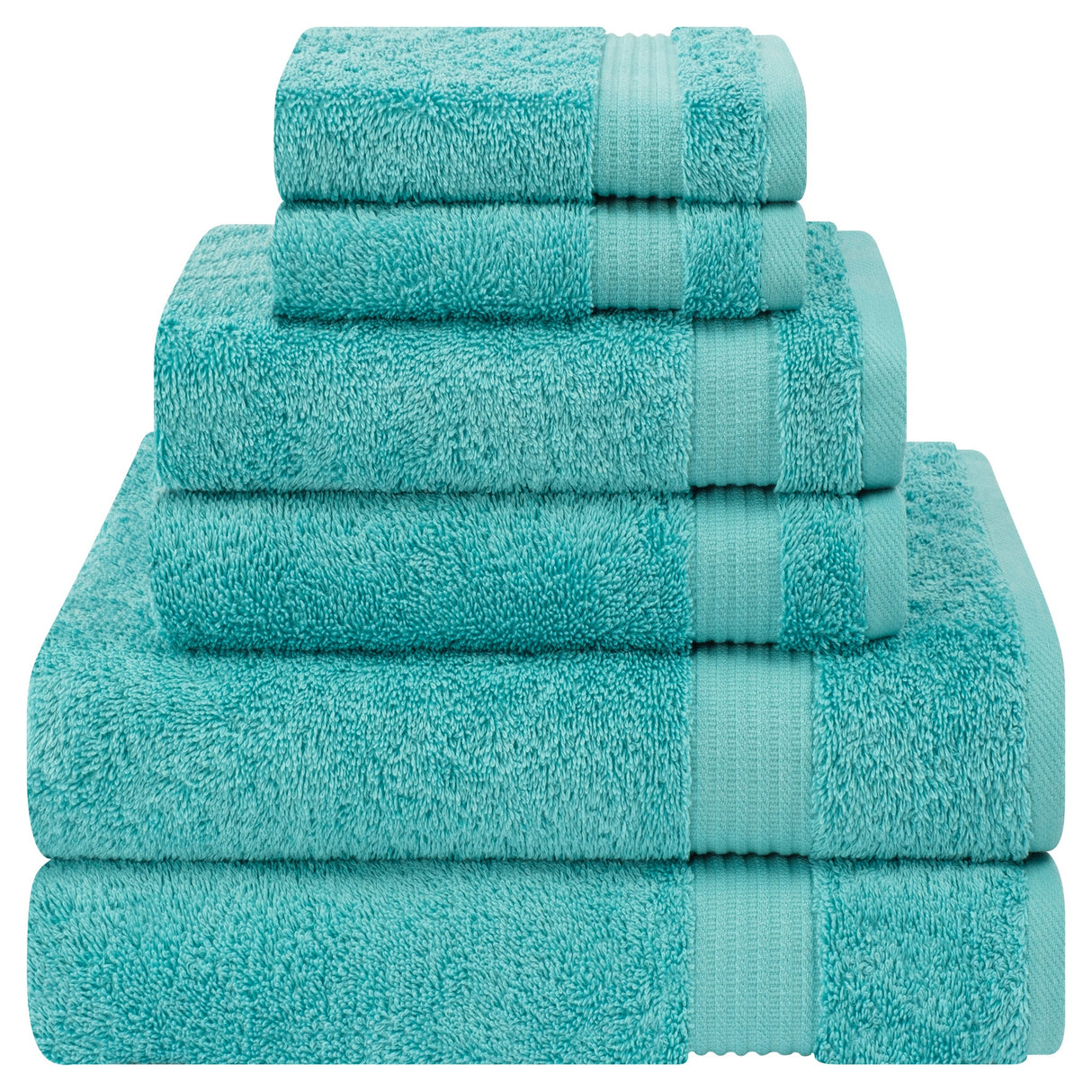 American Soft Linen Bekos 100% Cotton 6-Piece Turkish Bath Towel Sets, Wholesale Luxury Bath Towels