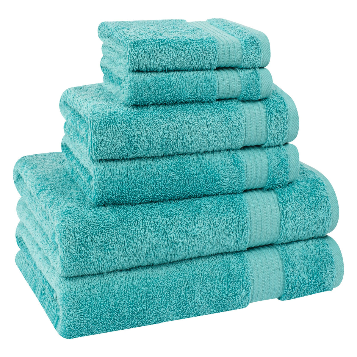 American Soft Linen Bekos 100% Cotton 6-Piece Turkish Bath Towel Sets, Wholesale Luxury Bath Towels