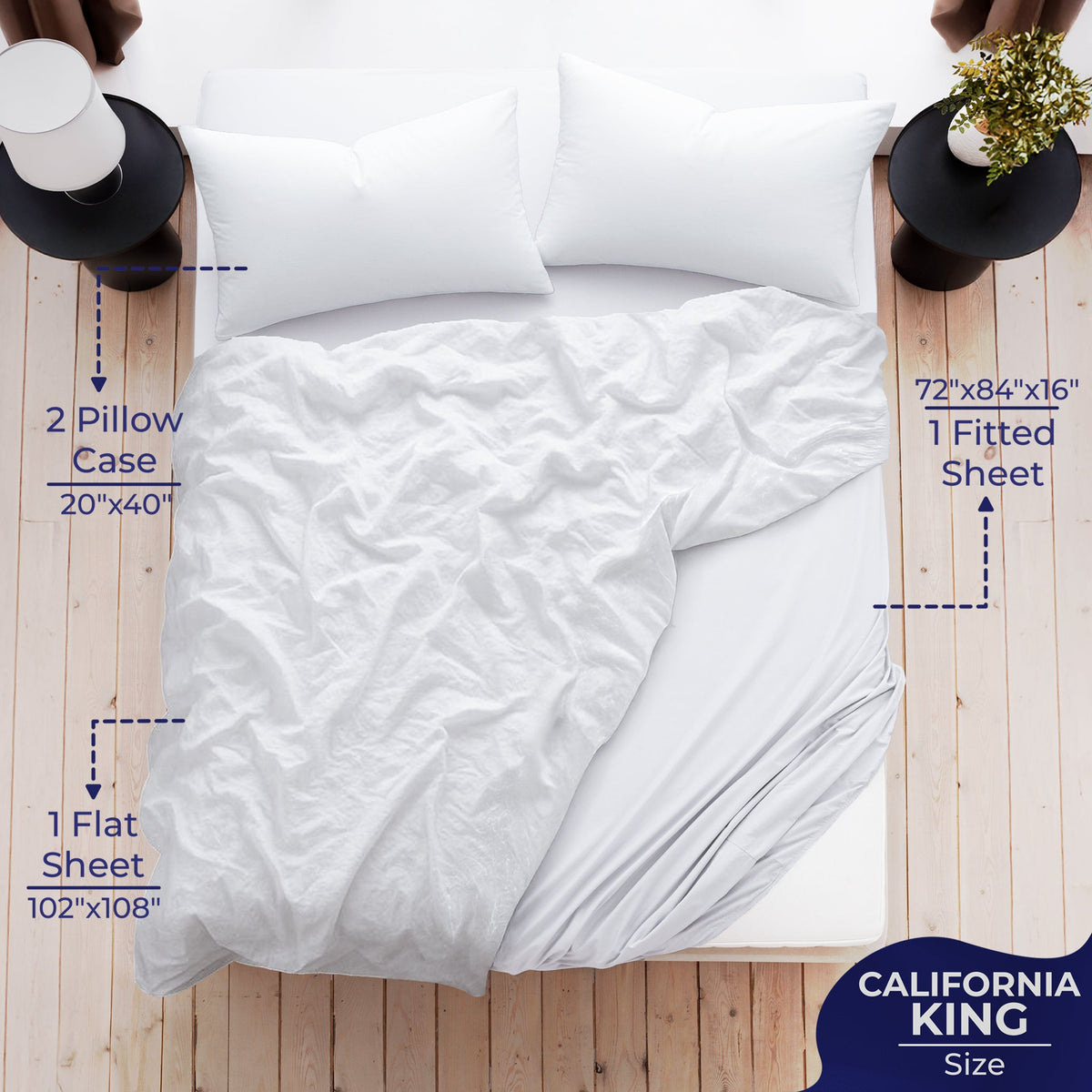 American Soft Linen Luxury 100% Cotton Sateen Weave Sheets Set - Premium Bed Sheet Sets