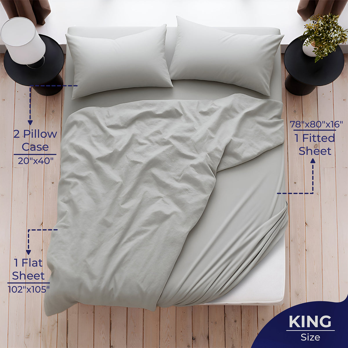 American Soft Linen Luxury 100% Cotton Sateen Weave Sheets Set - Wholesale Bed Sheet Sets