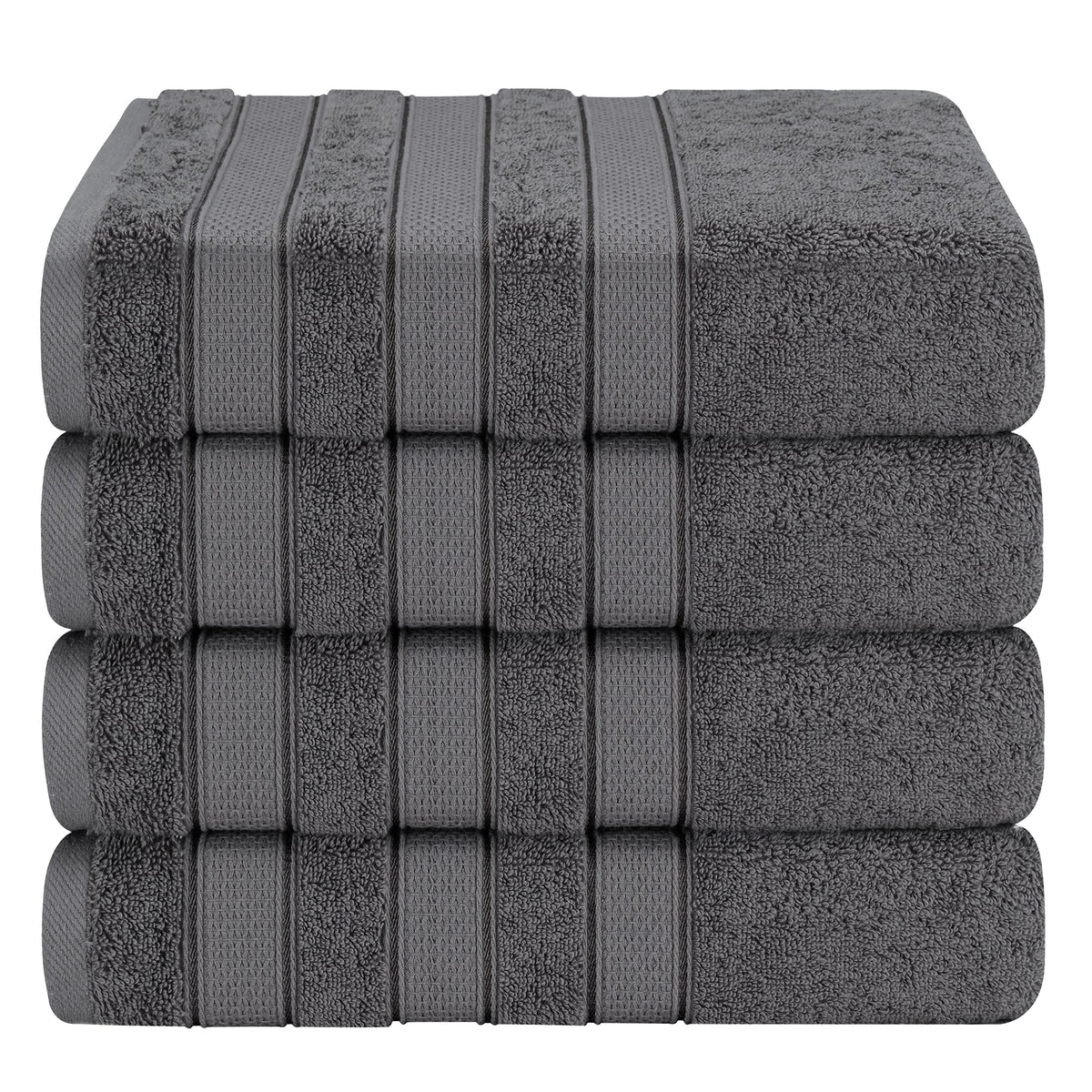 Salem 4 Piece 100% Cotton Luxury Turkish Bath Towel Sets
