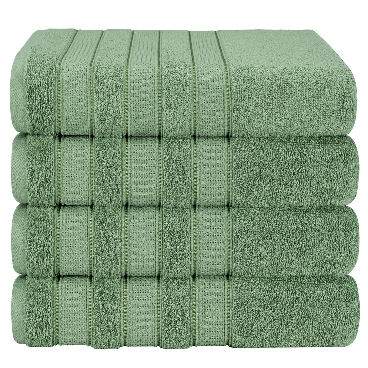Salem 4 Piece 100% Cotton Luxury Turkish Bath Towel Sets