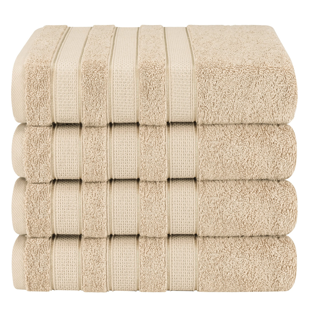 Salem 4 Piece 100% Cotton Luxury Turkish Bath Towel Sets