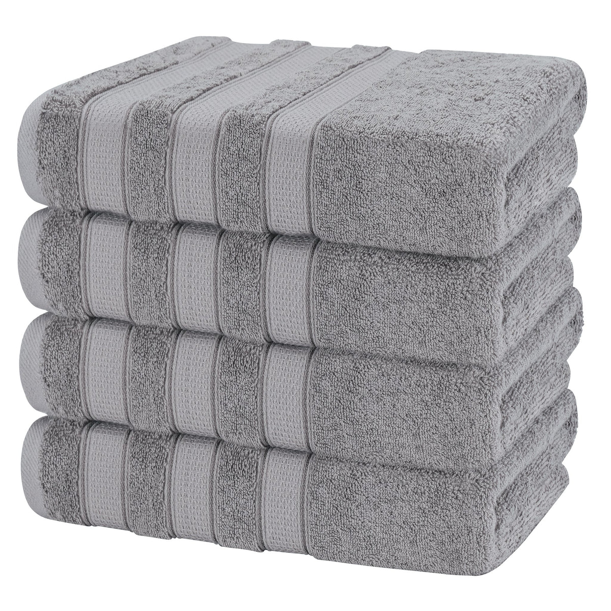 Salem 4 Piece 100% Cotton Luxury Turkish Bath Towel Sets