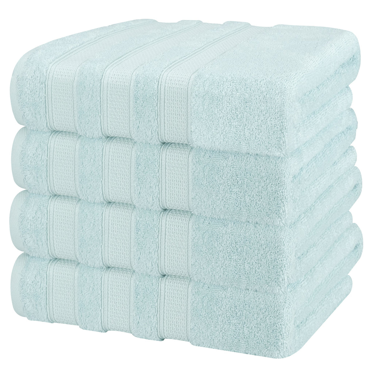 Salem 4 Piece 100% Cotton Luxury Turkish Bath Towel Sets