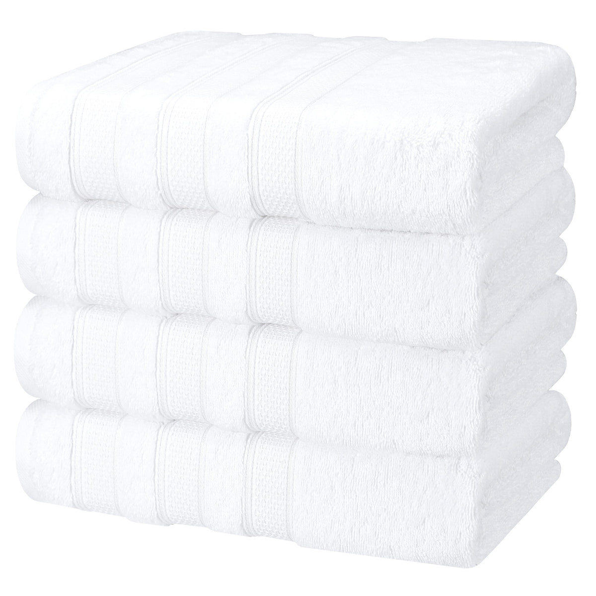 Salem 4 Piece 100% Cotton Luxury Turkish Bath Towel Sets
