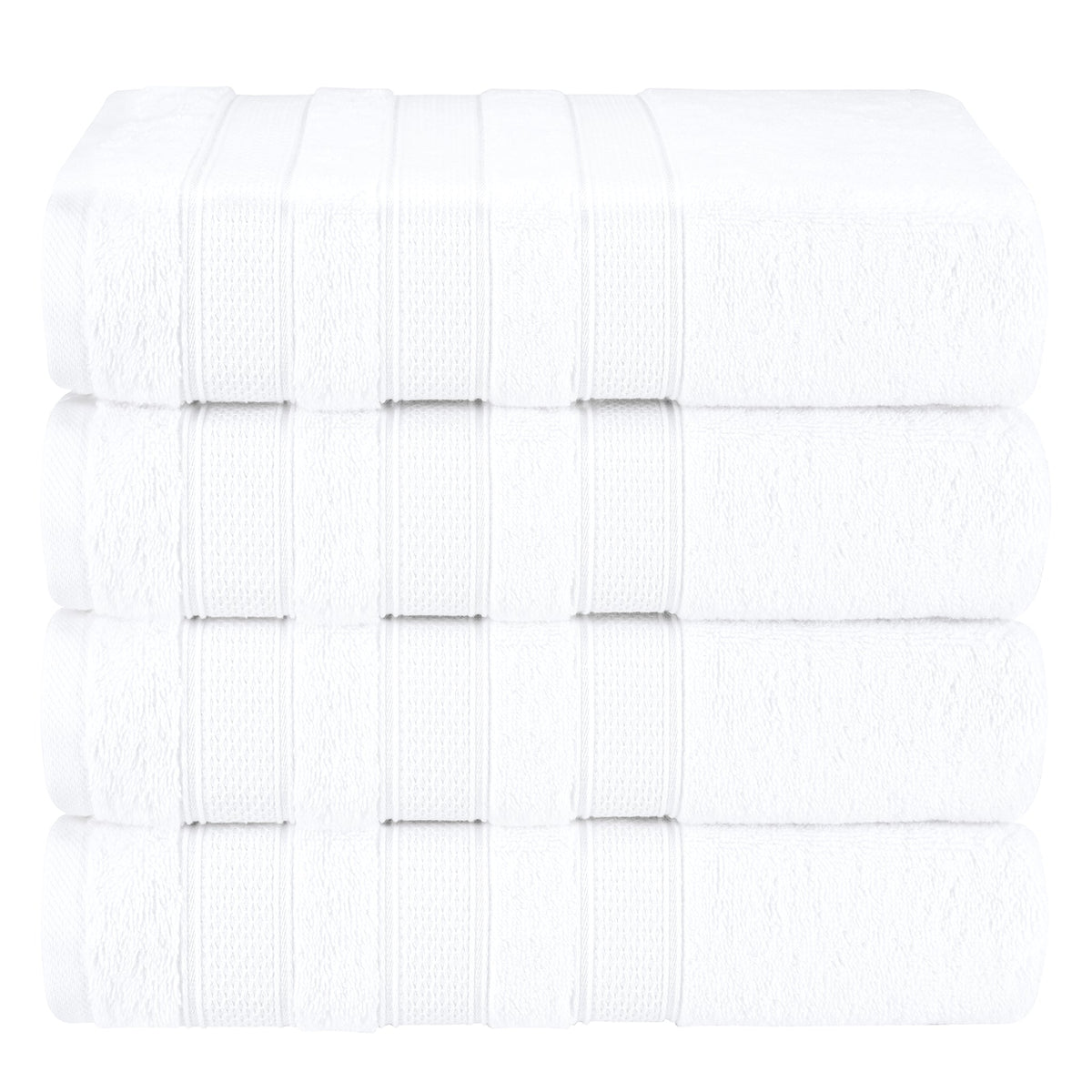 Salem 4 Piece 100% Cotton Luxury Turkish Bath Towel Sets - 6 Set Case Pack - Wholesale bath towels