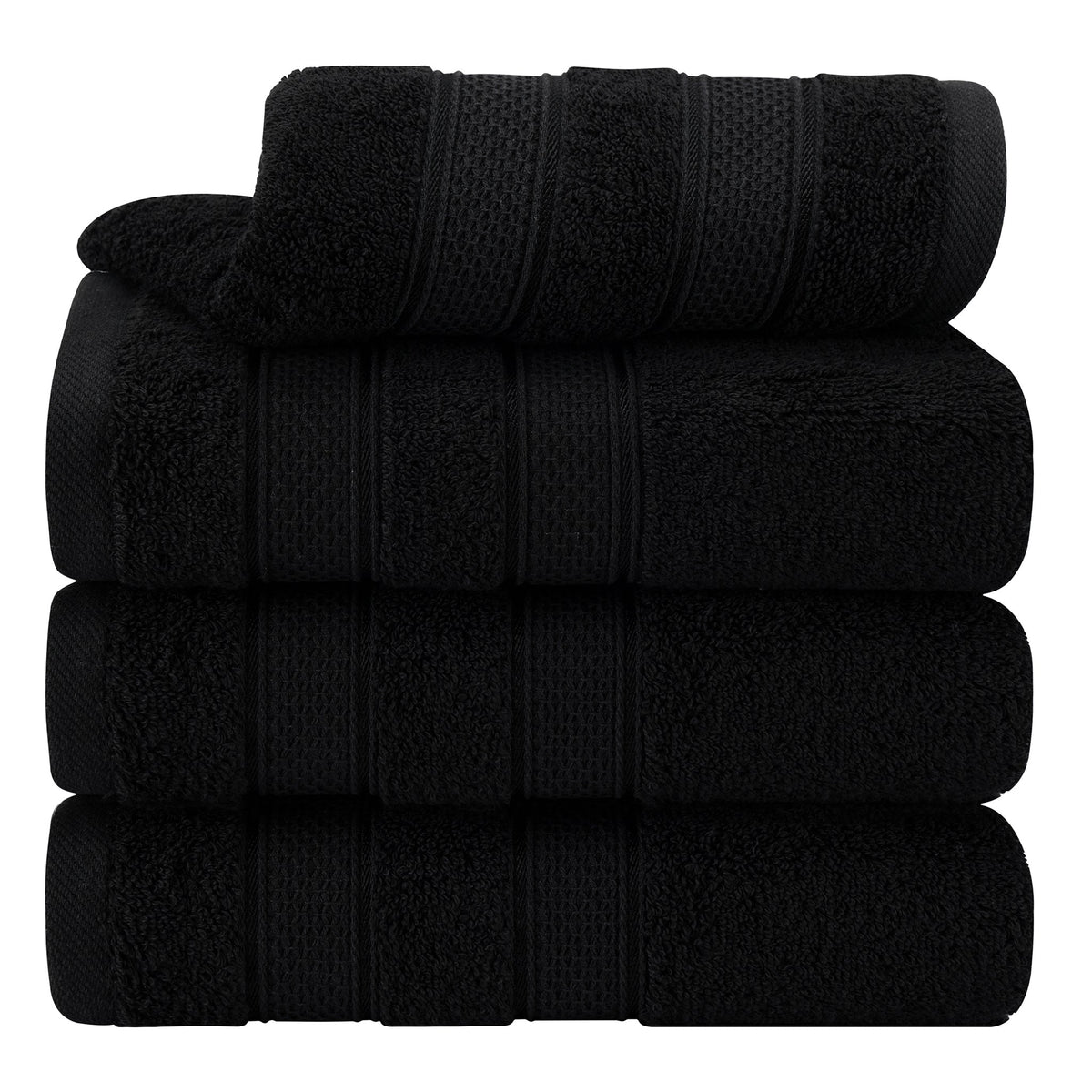 Salem 4 Piece 100% Cotton Luxury Turkish Hand Towel Sets