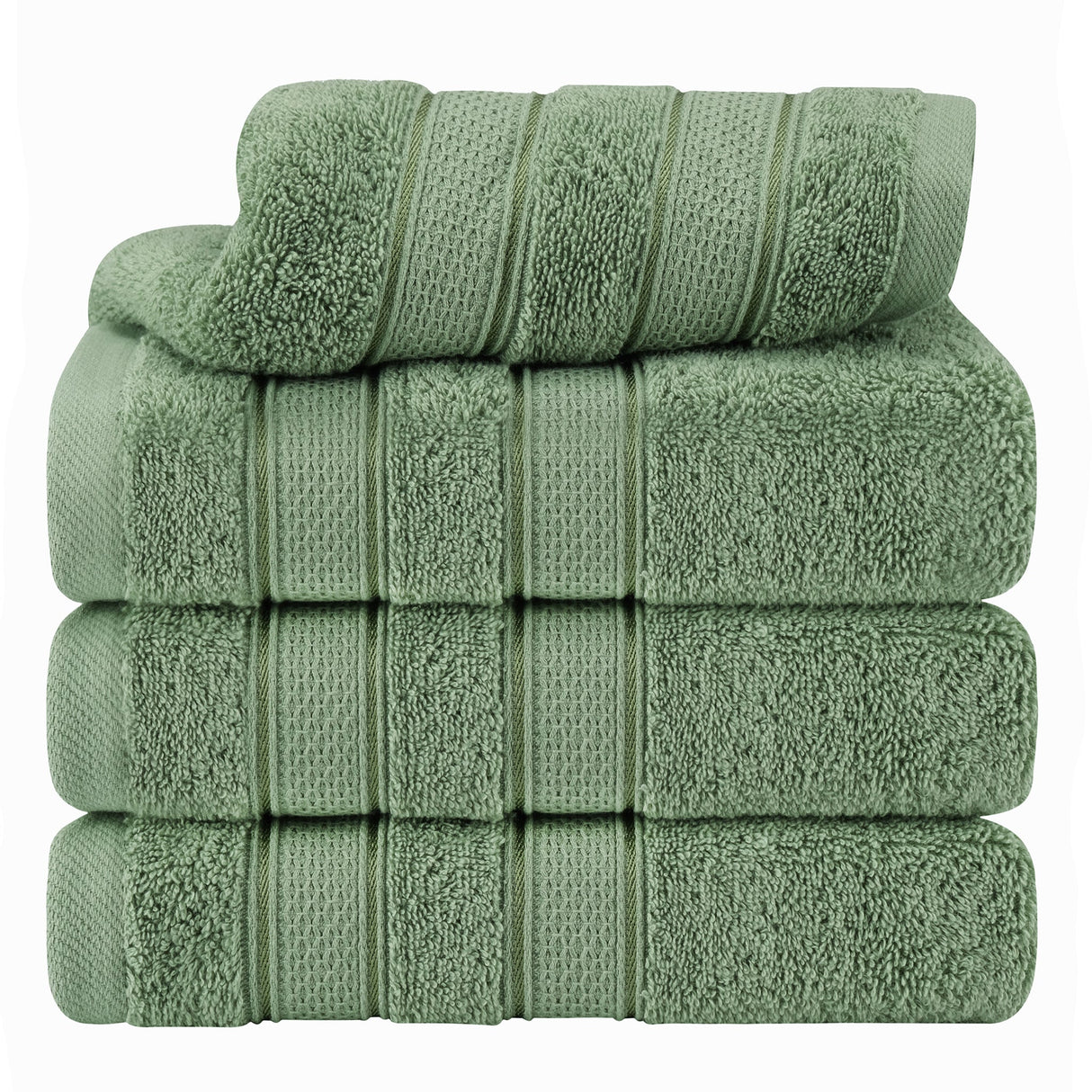 Salem 4 Piece 100% Cotton Luxury Turkish Hand Towel Sets