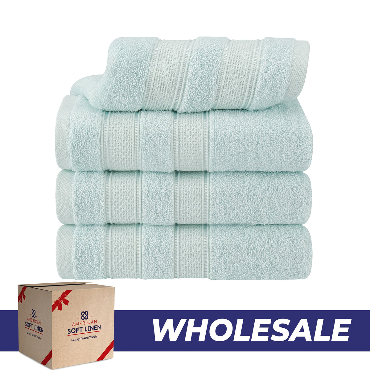 Salem 4 Piece 100% Cotton Luxury Turkish Hand Towel Sets - Wholesale hand towels