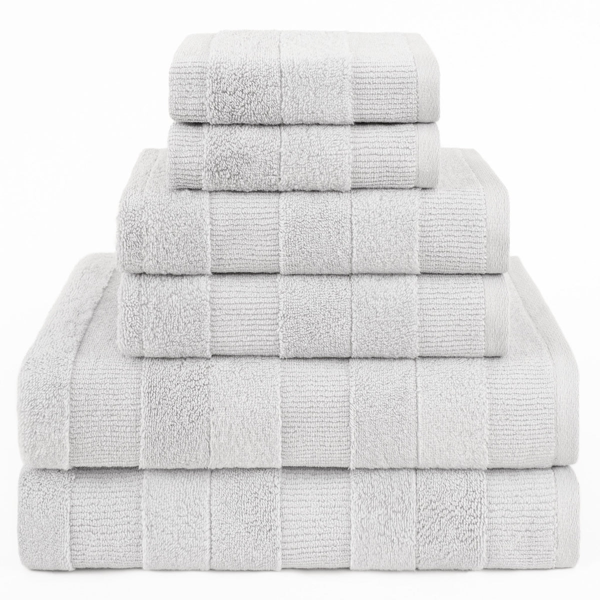 American Soft Linen Sense Collection 100% Micro Cotton Premium 6 Piece Towel Set, 600 GSM Ultra Soft and Plush Towels for Bathroom