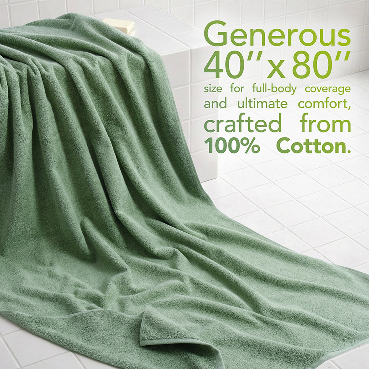 40x80 Oversized Bath Sheets – 12 Pack | Premium 600 GSM Cotton