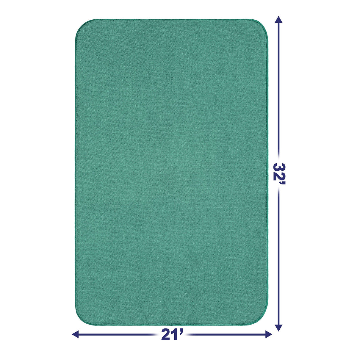 American Soft Linen Fluffy Foamed Bath Rug, 21x32 inches Bath Rugs for Bathroom, 100% Polyester Upper Fluffy Surface and Grip Enhanced Base - 18 Set Case Pack