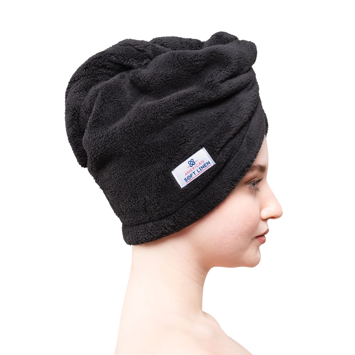 American Soft Linen Hair Drying Towel - 1 Packed / 2-Packed - Wholesale