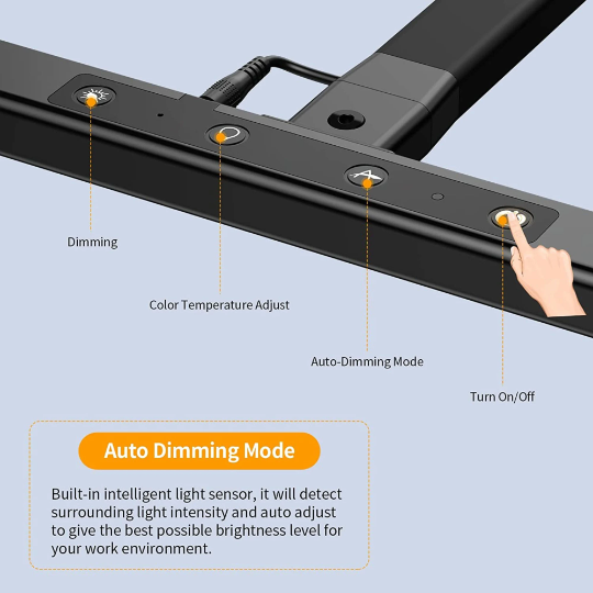 Architect Desk Lamp with Adjustable Arm and 31.5-Inch LED Light Bar – Glare-Reducing Modern Clamp Design for Optimal Workspace Lighting