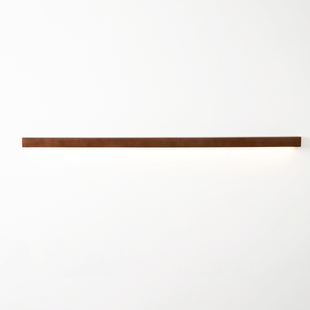 Pinea | Linear Pine Wood Wall Light with Frosted Diffuser, Dimmable Warm LED for Hallway