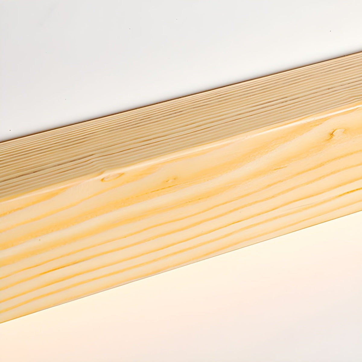 Pinea | Linear Pine Wood Wall Light with Frosted Diffuser, Dimmable Warm LED for Hallway