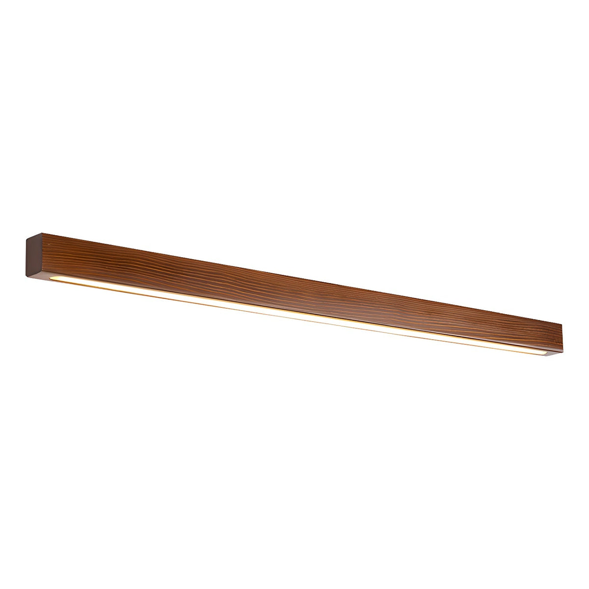 Pinea | Linear Pine Wood Wall Light with Frosted Diffuser, Dimmable Warm LED for Hallway