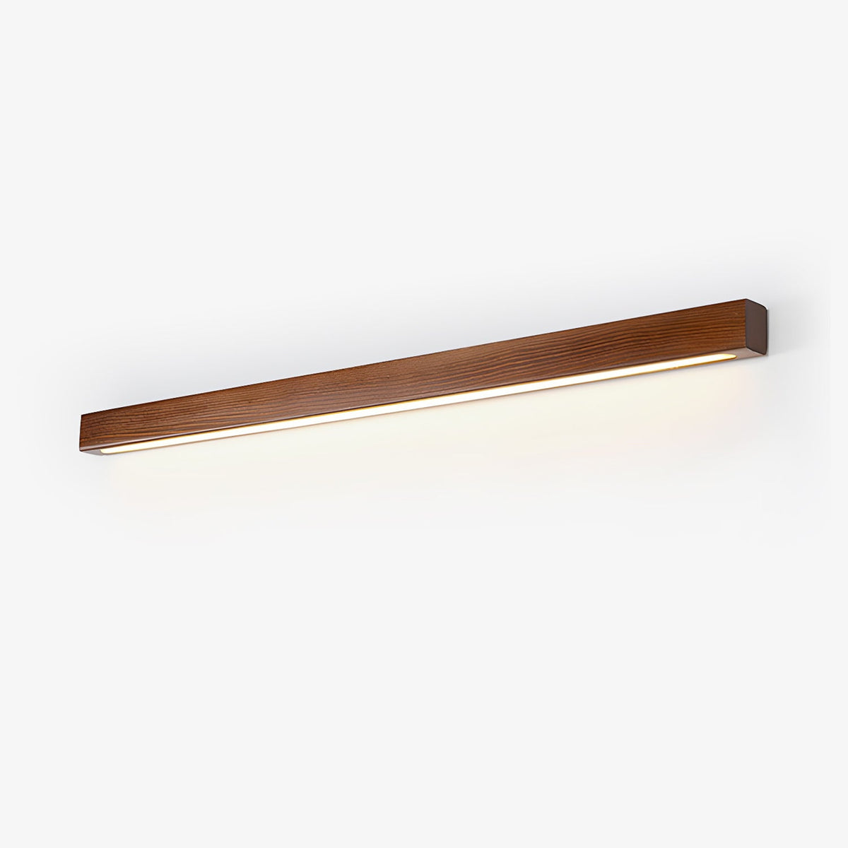 Pinea | Linear Pine Wood Wall Light with Frosted Diffuser, Dimmable Warm LED for Hallway