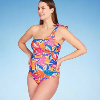 Isabel Maternity by Ingrid & Isabel One Piece Maternity Swimsuit One Shoulder