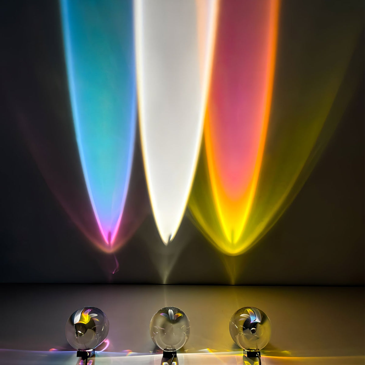 Seren | Crystal Glass Table Lamp with Chrome Base, Compact Plug-In Accent Light for Desk