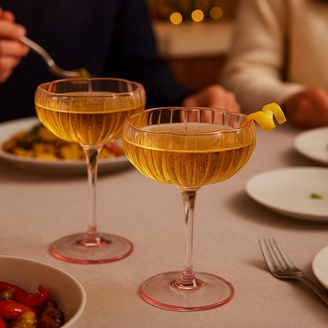 Flower-Coupe-Cocktail-Colored-Glasses-|-Set-of-2-|-Blush-Pink-Champagne-Glasses